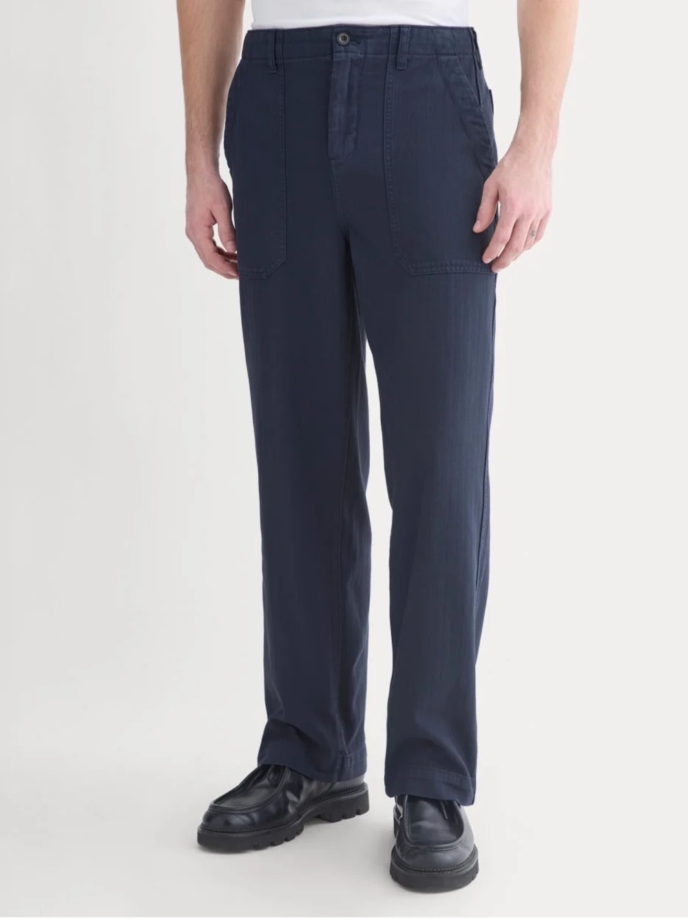Everlane RELAXED HERRINGBONE FATIGUE PANTS NWT